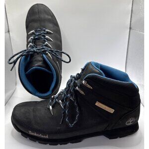 TIMBERLAND EURO SPRINT HIKER MEN'S BOOTS - Black/Blue Size 9